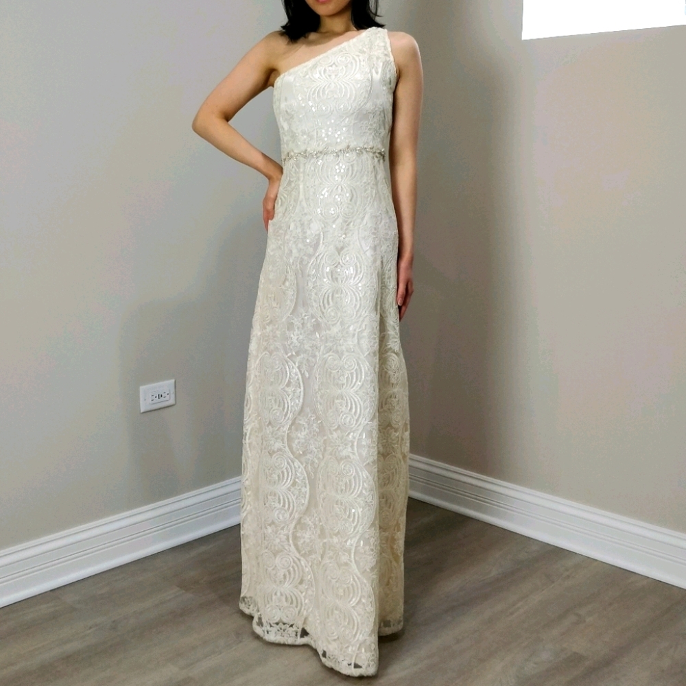Prom dress custom cream lace JANE.X Ophelia